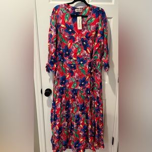 Plus size Floral maxi wrap dress from Impressions Boutique